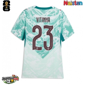 Portugali Vitinha #23 Vieraspaita Naisten MM-kisat 2026 Lyhythihainen